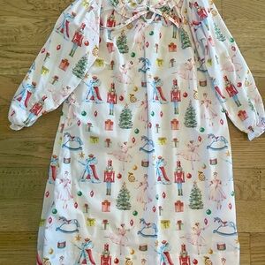 Girls' White Nutcracker Holiday Nightgown - Cecil and Lou
